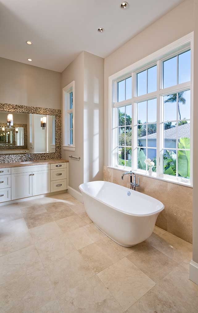 Luxury residential bathroom renovated by Morton & Wasmer Builders